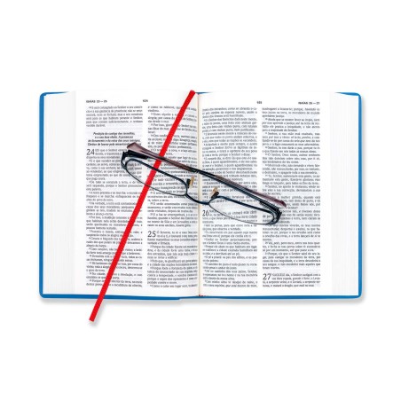 Bíblia DN42C | Azul | Capa vinil | Concordância | Letra pequena